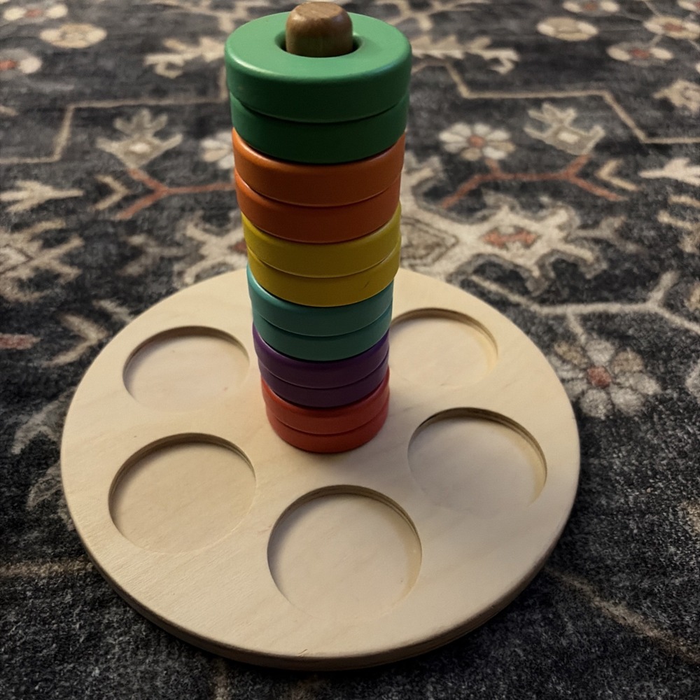 Lovevery Flexible Wooden Ring Stacker Babbler 13-15 Months